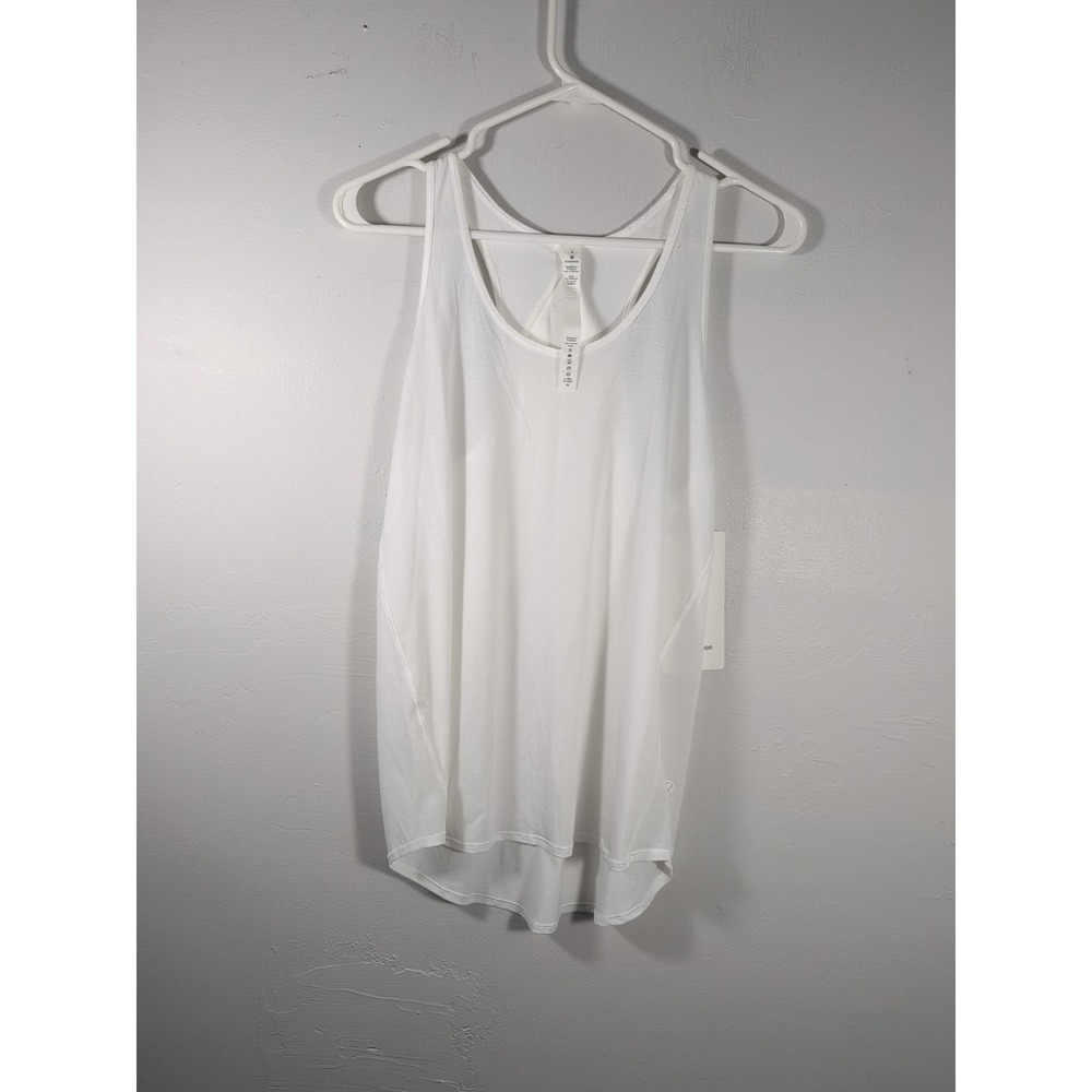 NWT Lululemon Essential Tank Pleated Jersey White Size 4